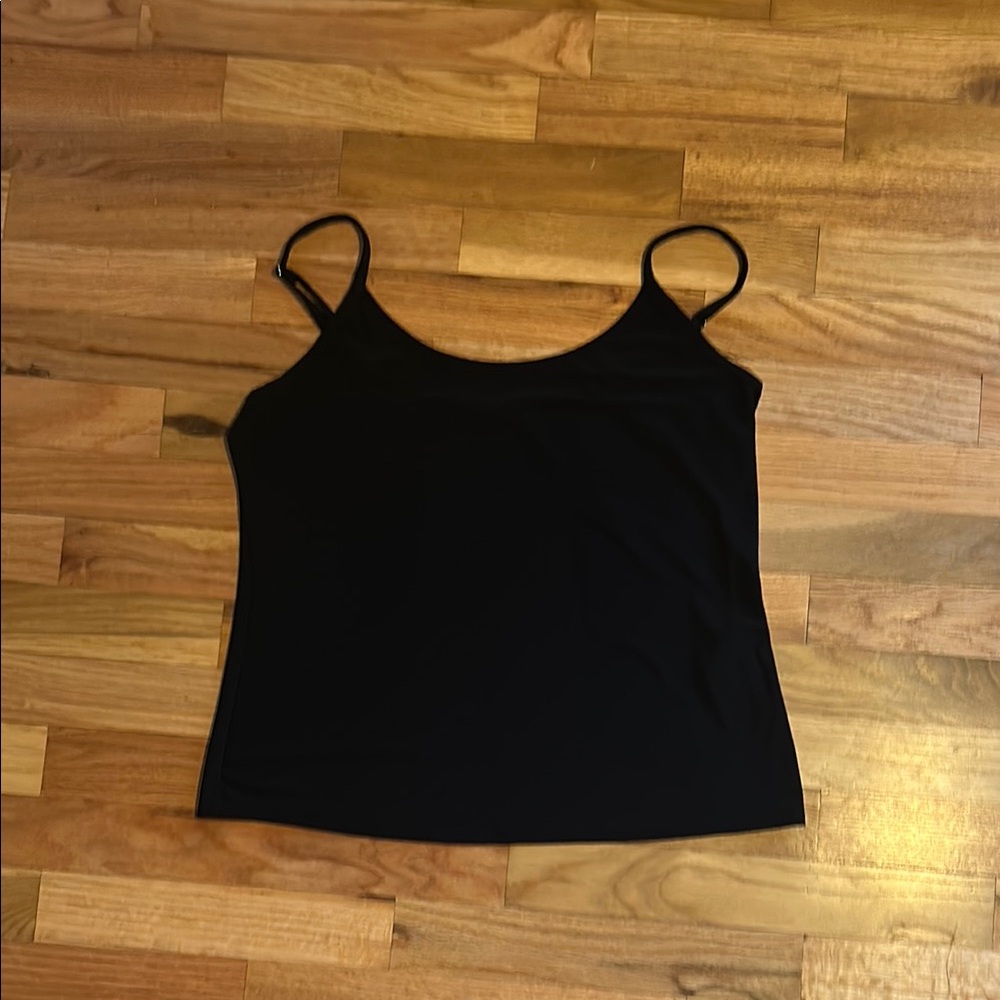 White House Black Market Black Fitted Sleeveless Camisole